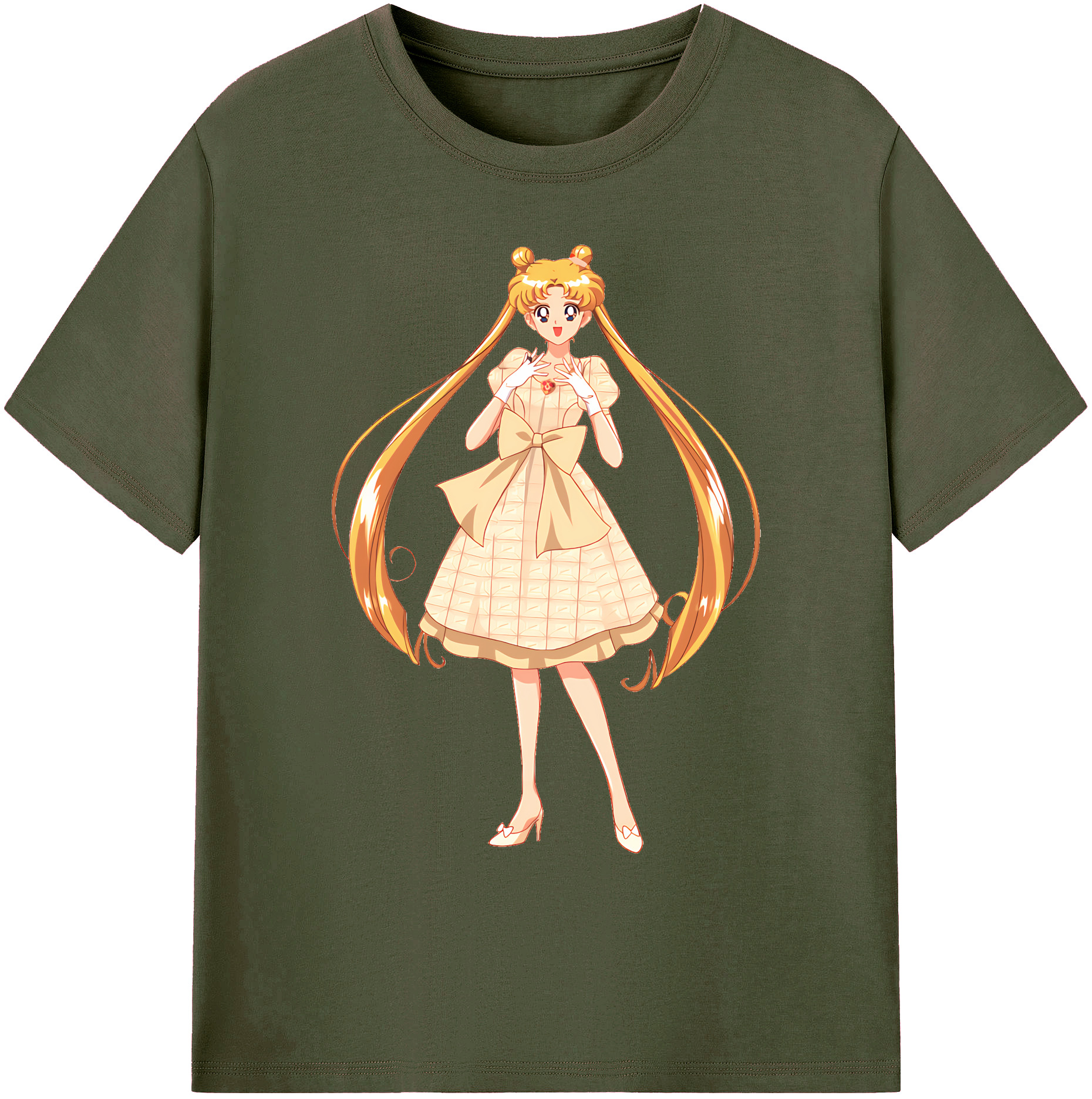 （画像用） 美少女戦士セーラームーン 愛野 美奈子 あいの みなこ Sailor Moon Aino Minako 綿100％ メンズ半袖Tシャツ｜肌触りやわらか＆通気性